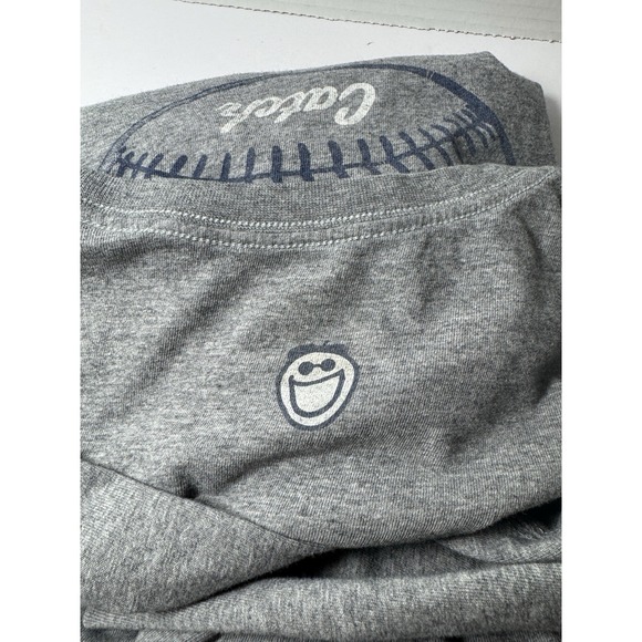 Life Is Good Men's Gray Short Sleeve Tee Shirt Size Large Baseball Good Catch - Picture 5 of 5